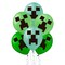 Unique; Minecraft, 12" Latex Balloons - 8 Balloons/Pack or 96 Balloons/Case; Category:Latex Balloons; Image:2
